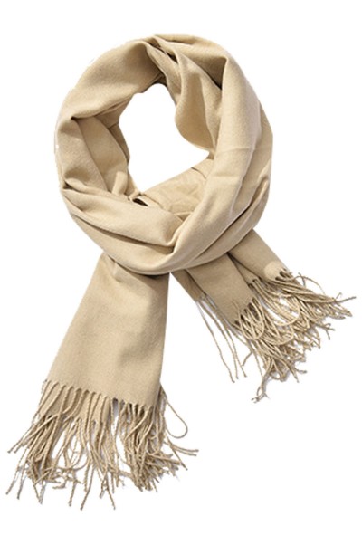 SKSL004 design pure color imitation cashmere scarf tassel scarf manufacturer 45 degree